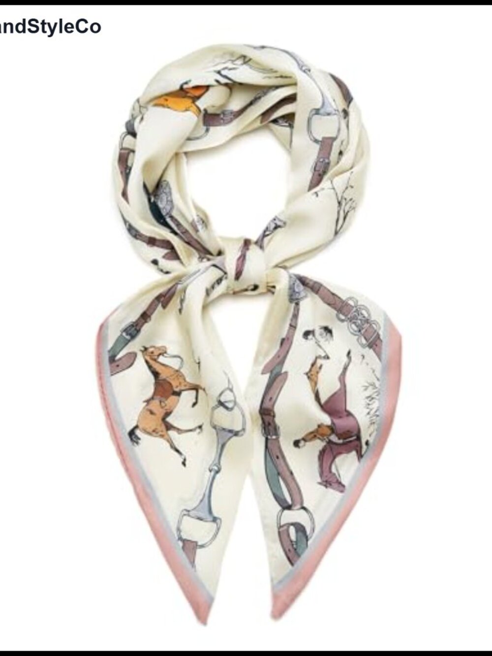 Silk Feel Satin Scarf Women Neck Hair Tie Purse Handbag Accessory